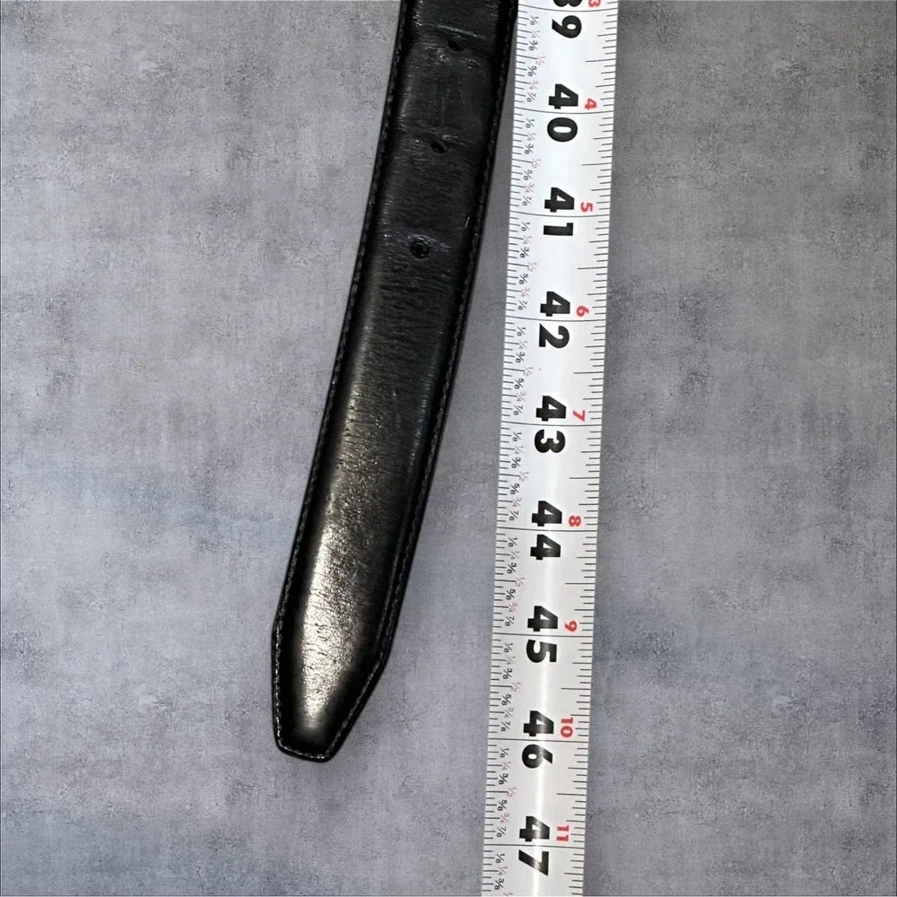 Johnston Murphy Size 38‎ Black Leather Belt 75-70040